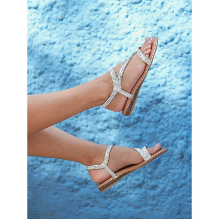 Blaise II Silver Sandal