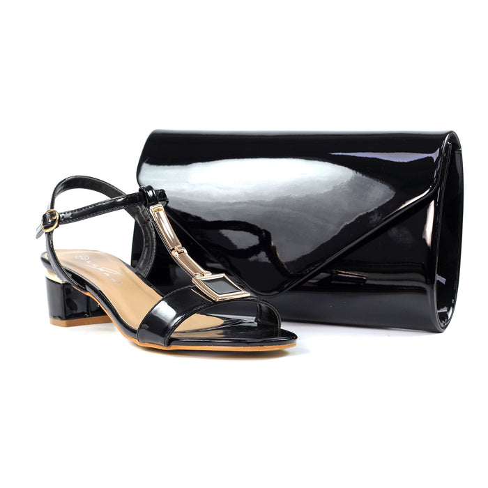 Blaze Black Patent Handbag