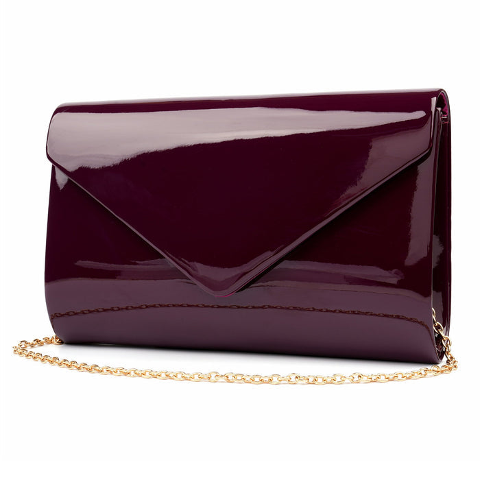 Blaze Burgundy Patent Handbag