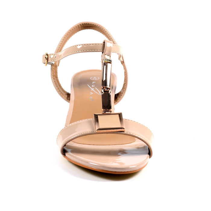 Blaze Nude Patent Sandal