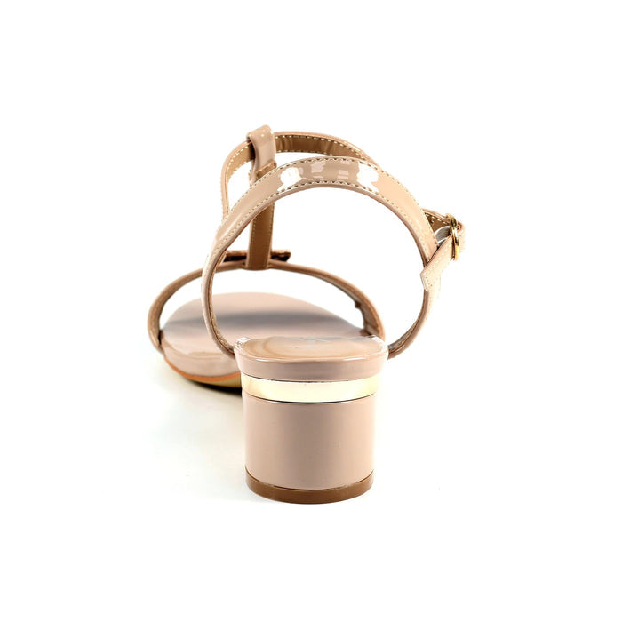 Blaze Nude Patent Sandal