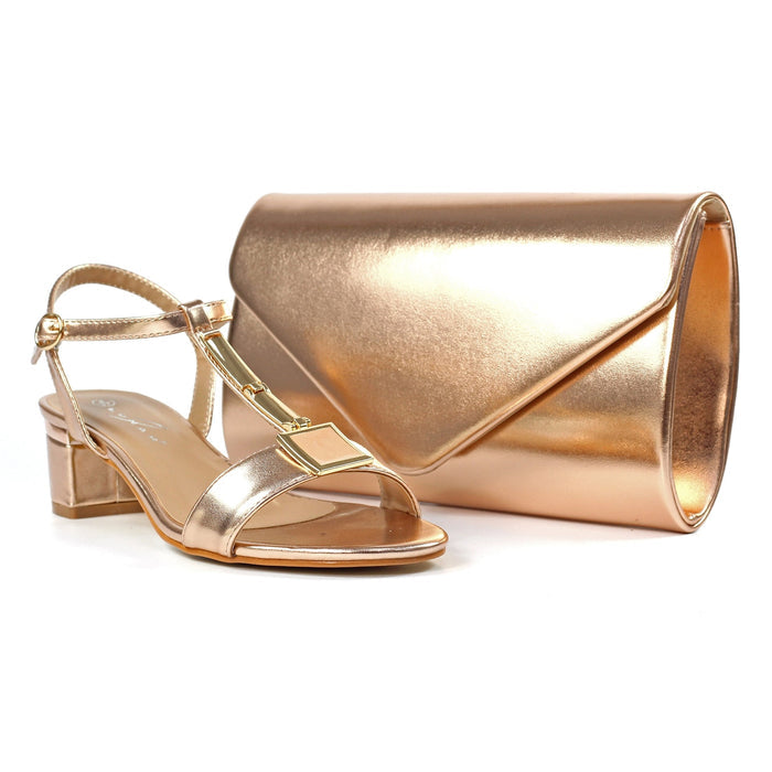 Blaze Rose Patent Handbag