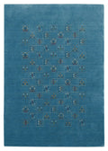 Blue Tribal Design Hand Loomed Wool Area Rug - The Rug Decor