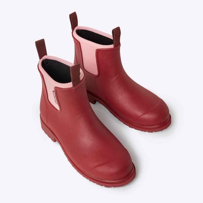 Bobbi Ankle Boot // Beetroot & Light Pink [Retired]