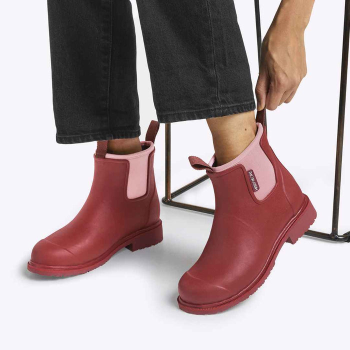 Bobbi Ankle Boot // Beetroot & Light Pink [Retired]