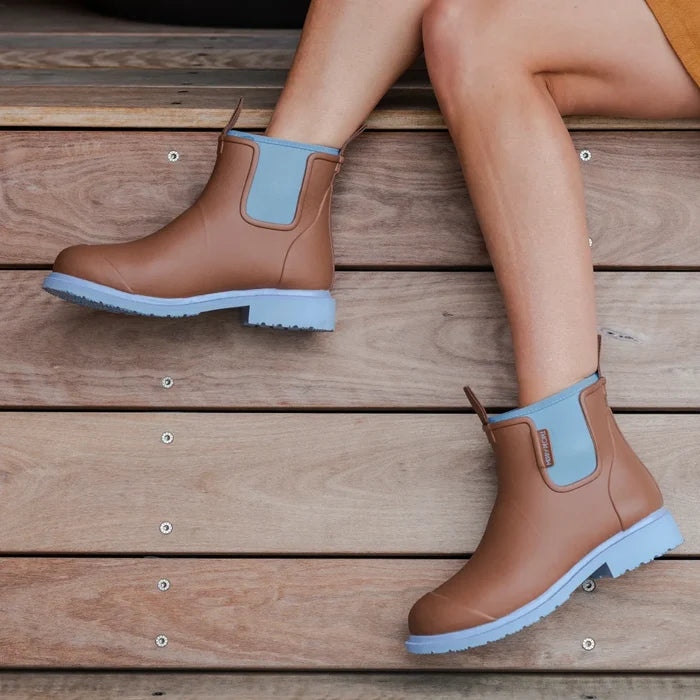 Bobbi Ankle Boot // Chestnut & Ice Blue [Retired]