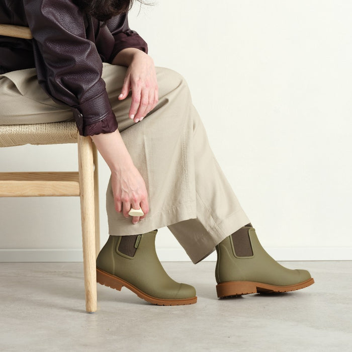 Bobbi Ankle Boot // Khaki Green