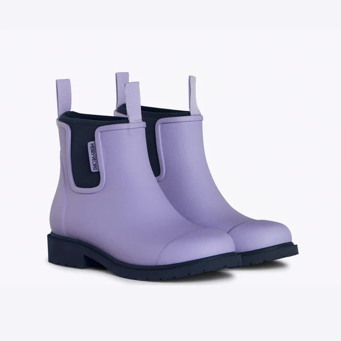 Bobbi Ankle Boot // Lavender & Navy [Retired]