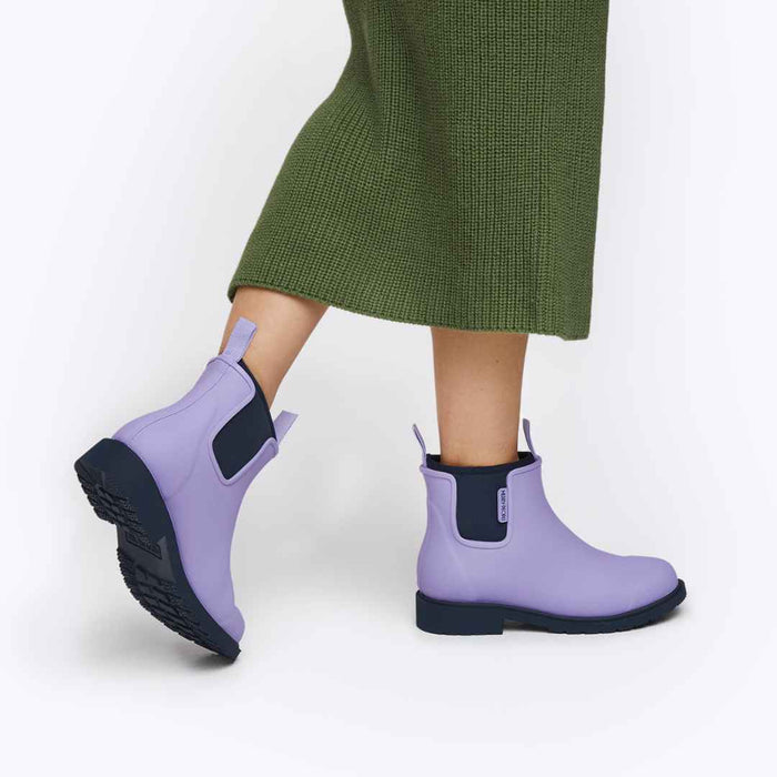 Bobbi Ankle Boot // Lavender & Navy [Retired]