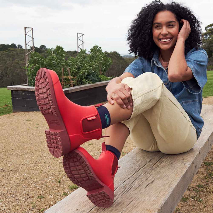 Bobbi Ankle Boot // Poppy Red [Retired]