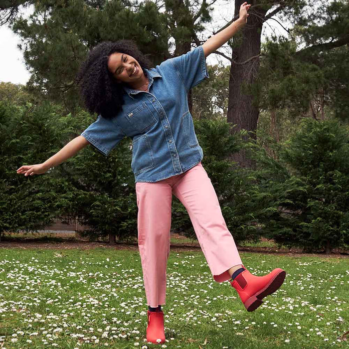 Bobbi Ankle Boot // Poppy Red [Retired]