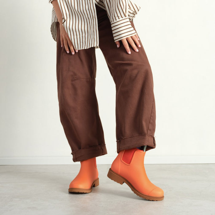 Bobbi Ankle Boot // Sherbet Orange
