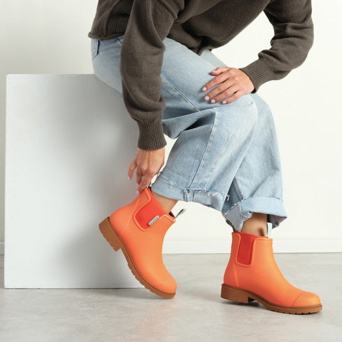 Bobbi Ankle Boot // Sherbet Orange