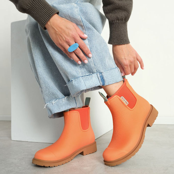 Bobbi Ankle Boot // Sherbet Orange