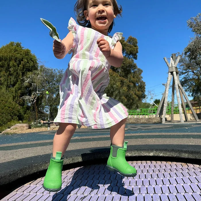 Bobbi Kids Gumboot // Grasshopper Green [Retired]