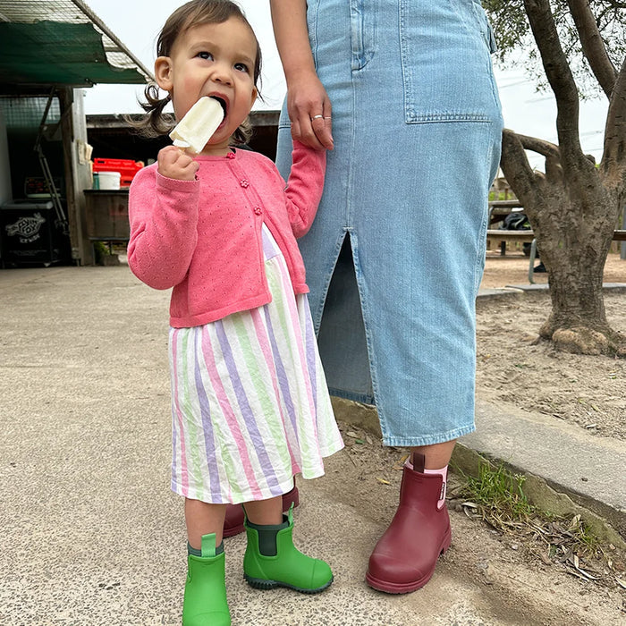 Bobbi Kids Gumboot // Grasshopper Green [Retired]
