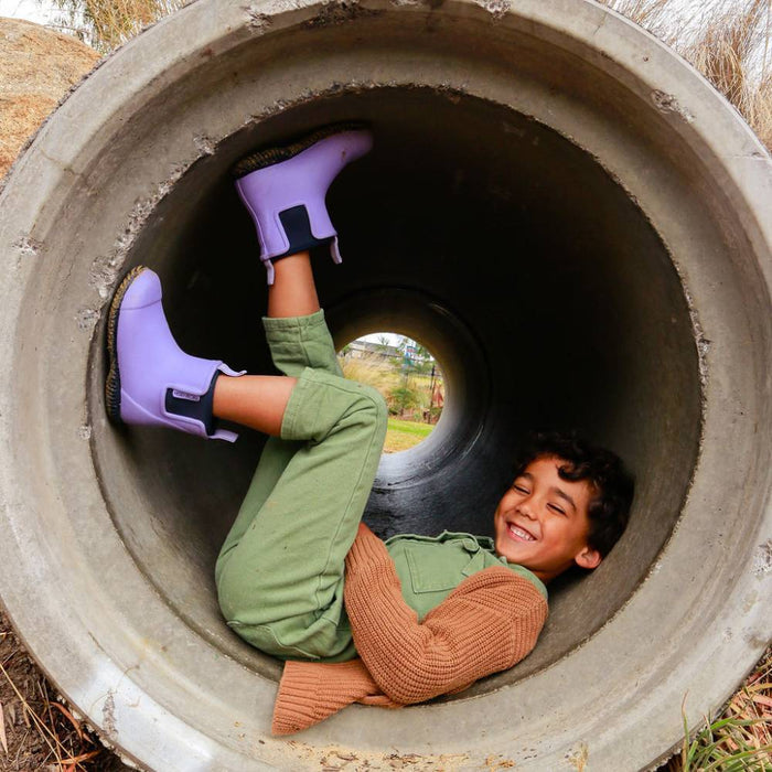 Bobbi Kids Gumboot // Lavender & Navy [Retired]