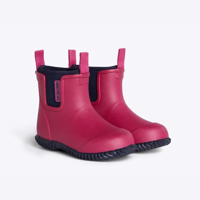 Bobbi Kids Gumboot // Magenta & Navy [Retired]