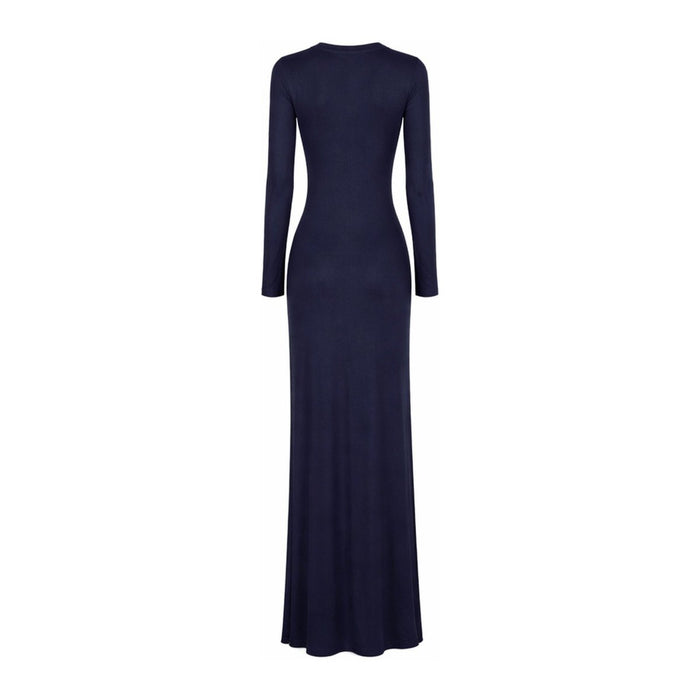 Body Dress Maxi Jersey New Fabric Modal - Navy - Divinity Collection