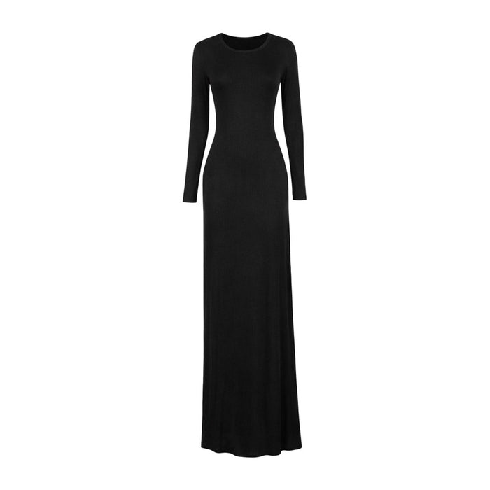 Body Dress Maxi Modal Jersey | Black - Divinity Collection