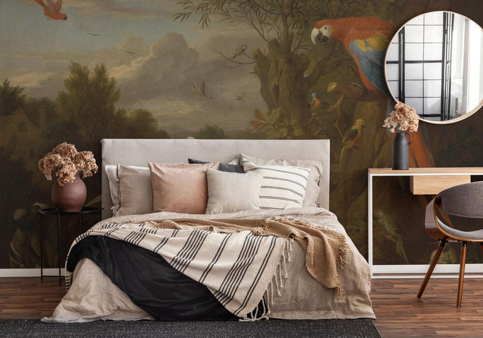 Bogdani Birds Painting Wall Mural-Wall Mural-Eazywallz