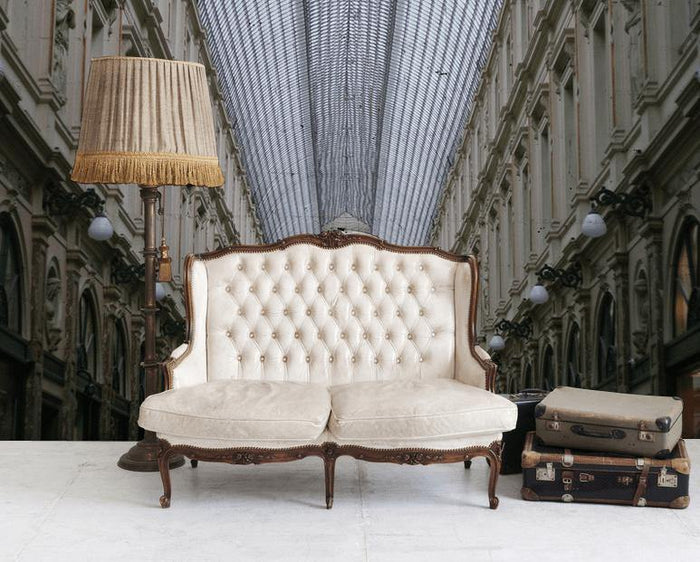 Bordeaux Classical Hall Wall Mural-Wall Mural-Eazywallz