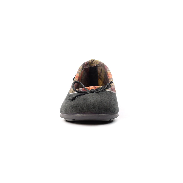 Bow Grey Pump Slipper