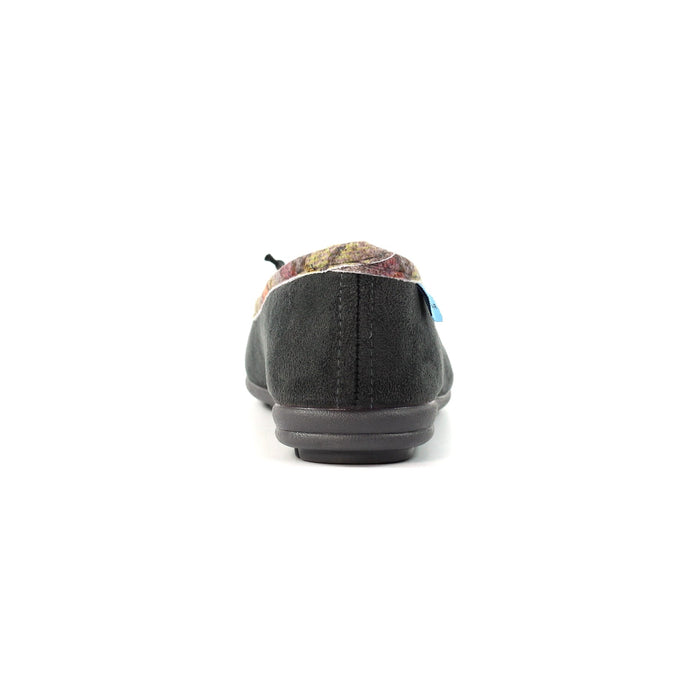 Bow Grey Pump Slipper