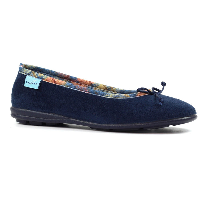 Bow Navy Pump Slipper