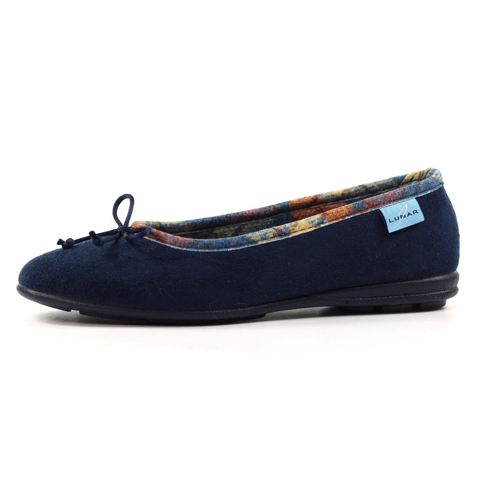 Bow Navy Pump Slipper