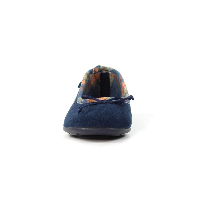 Bow Navy Pump Slipper
