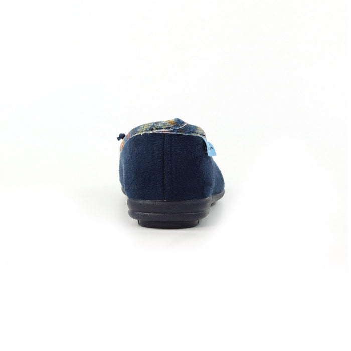 Bow Navy Pump Slipper