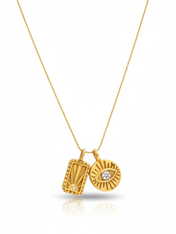 BRIGHT EYED Charm Necklace