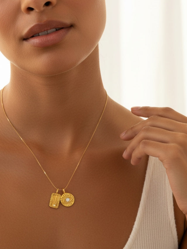 BRIGHT EYED Charm Necklace