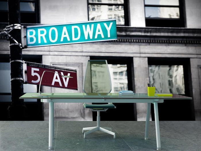 Broadway sign in New York City Wall Mural-Wall Mural-Eazywallz