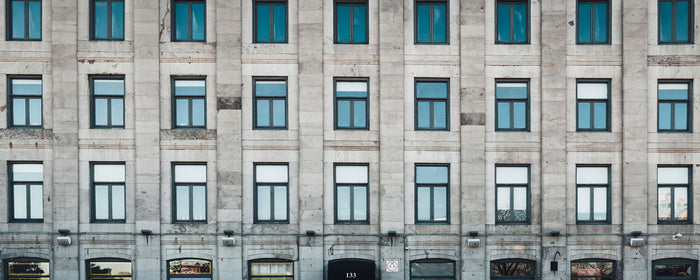 Building Facade in Montreal Wall Mural