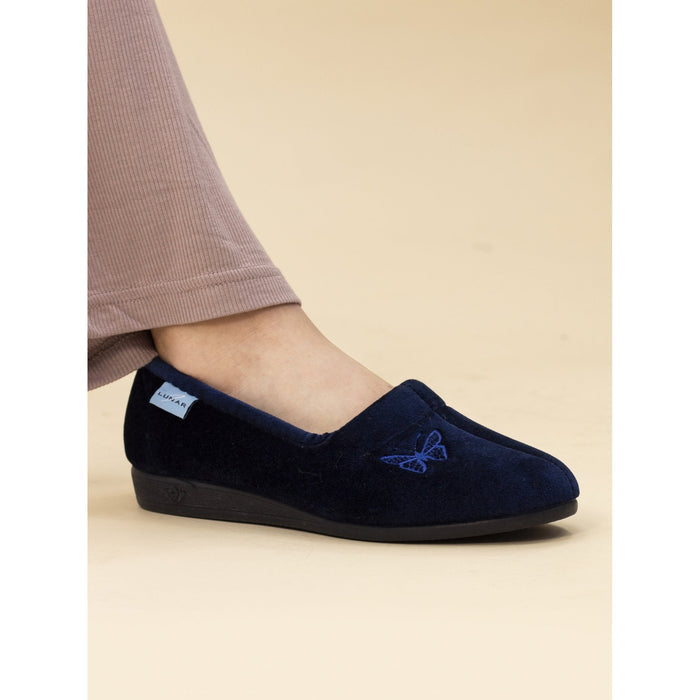 Butterfly Blue Slipper