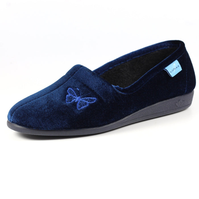 Butterfly Blue Slipper