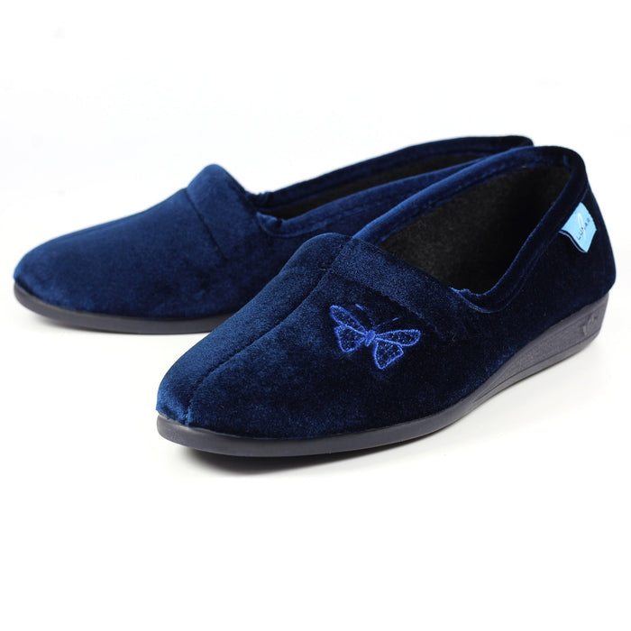 Butterfly Blue Slipper