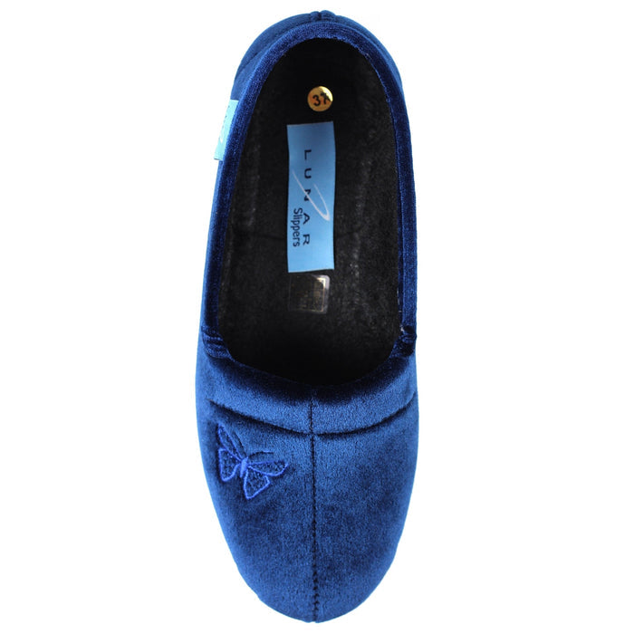 Butterfly Blue Slipper