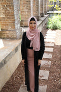 Cable Knit Cardigan - Black - Divinity Collection