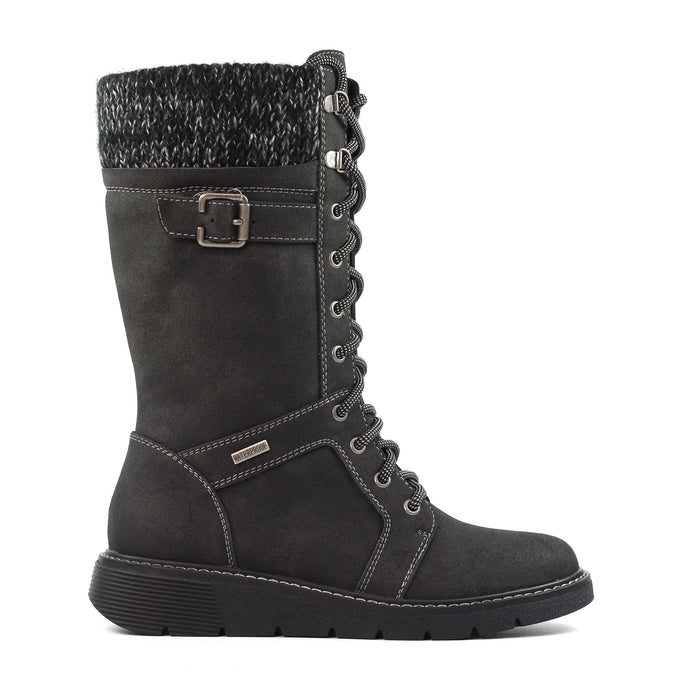 Caesar Black Wide Fit Long Boot