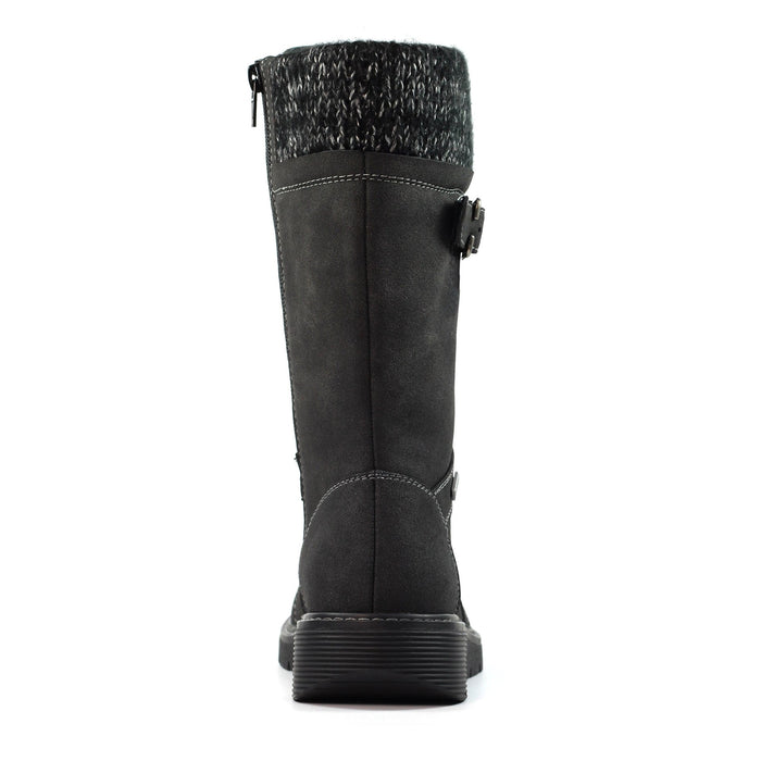 Caesar Black Wide Fit Long Boot