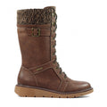 Caesar Brown Wide Fit Long Boot