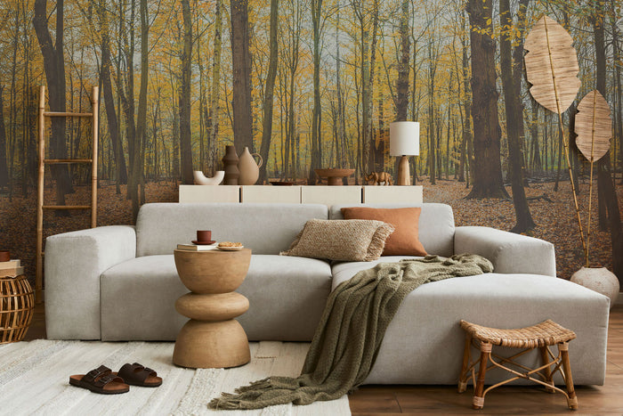 Calm Autumn Forest Wall Mural