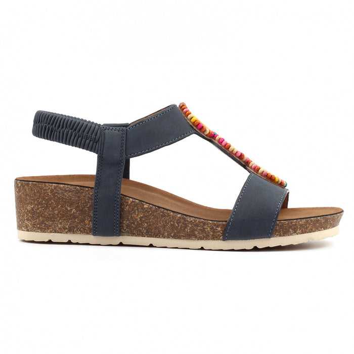 Candice Navy Sandal