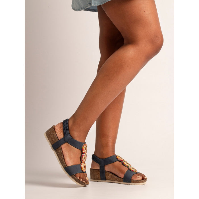 Candice Navy Sandal