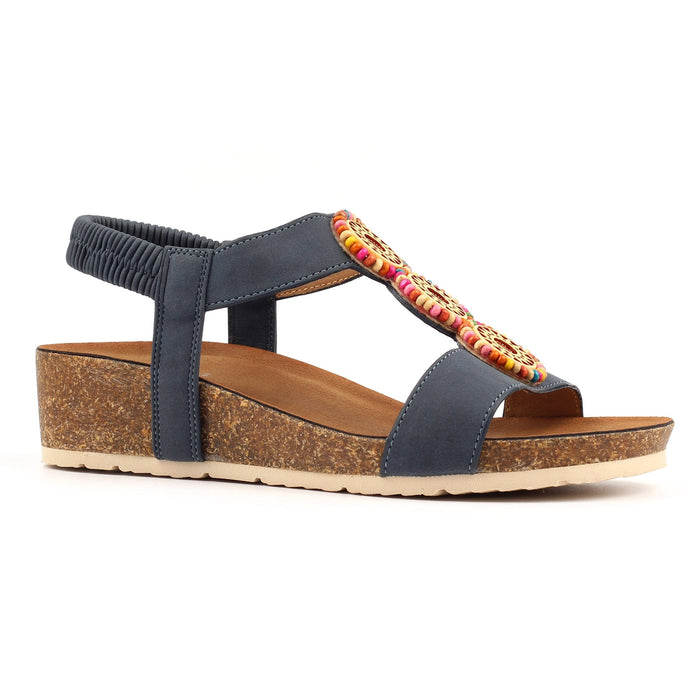 Candice Navy Sandal