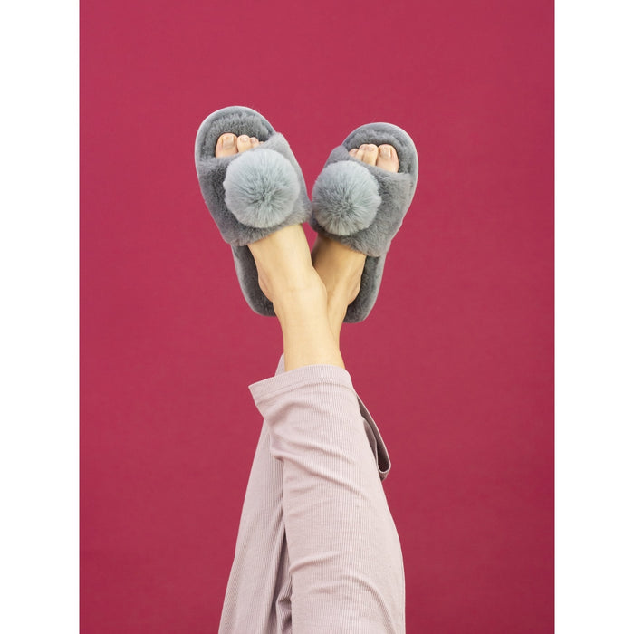 Cara Grey Slipper