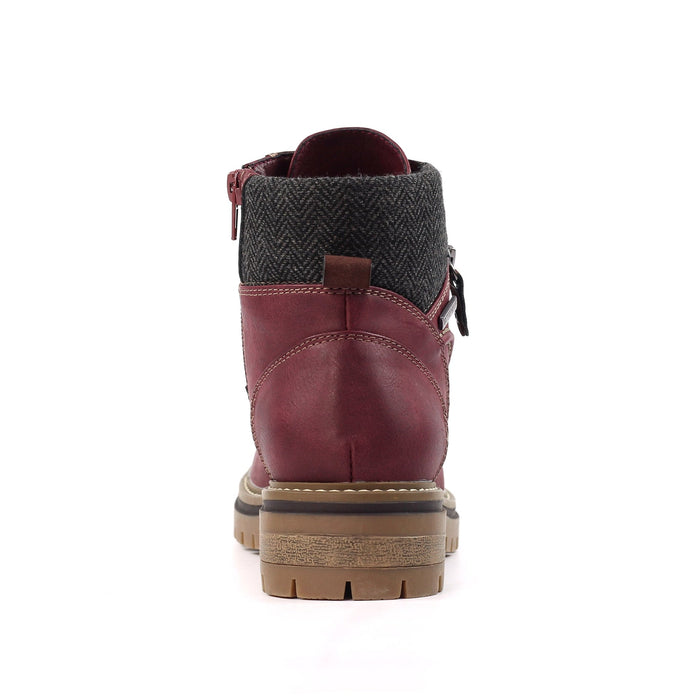 Caramel Burgundy Waterproof  Boot